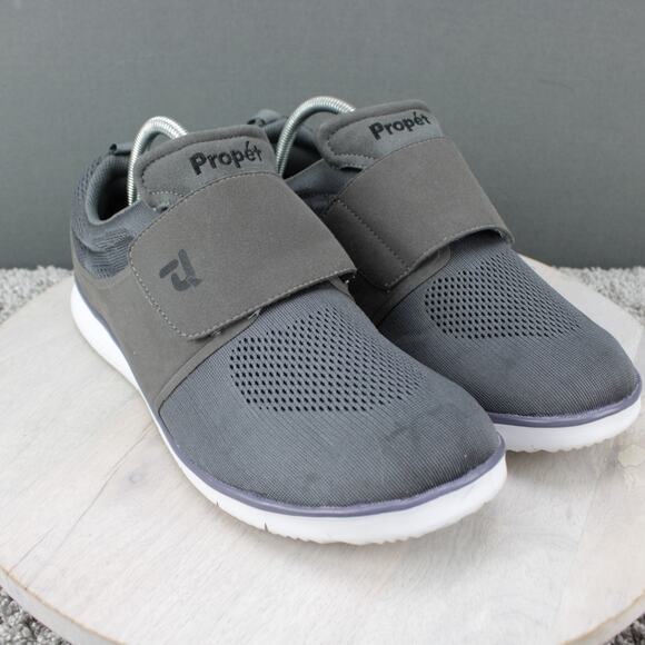 Propet Wide Slip On Walking Shoes Mens Size 9.5 2E Gray Lightweight Comfort - Picture 2 of 9